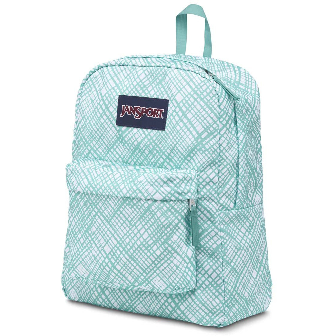 JanSport SuperBreak Sac à dos 0JJ Aqua Dash Jagged Plaid