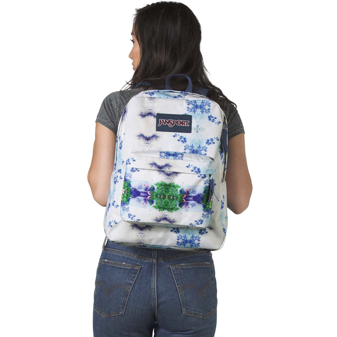 JanSport SuperBreak Backpack - Flamingo Garden