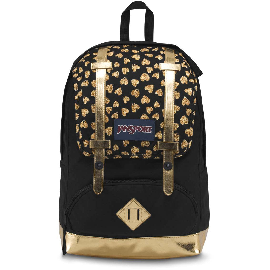 JanSport Cortlandt Backpack - Glitter Hearts