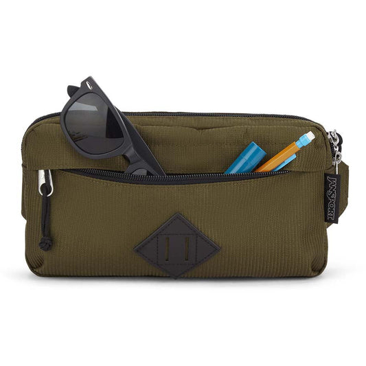 JanSport Waisted Fanny Pack - Cord Weave Army Green