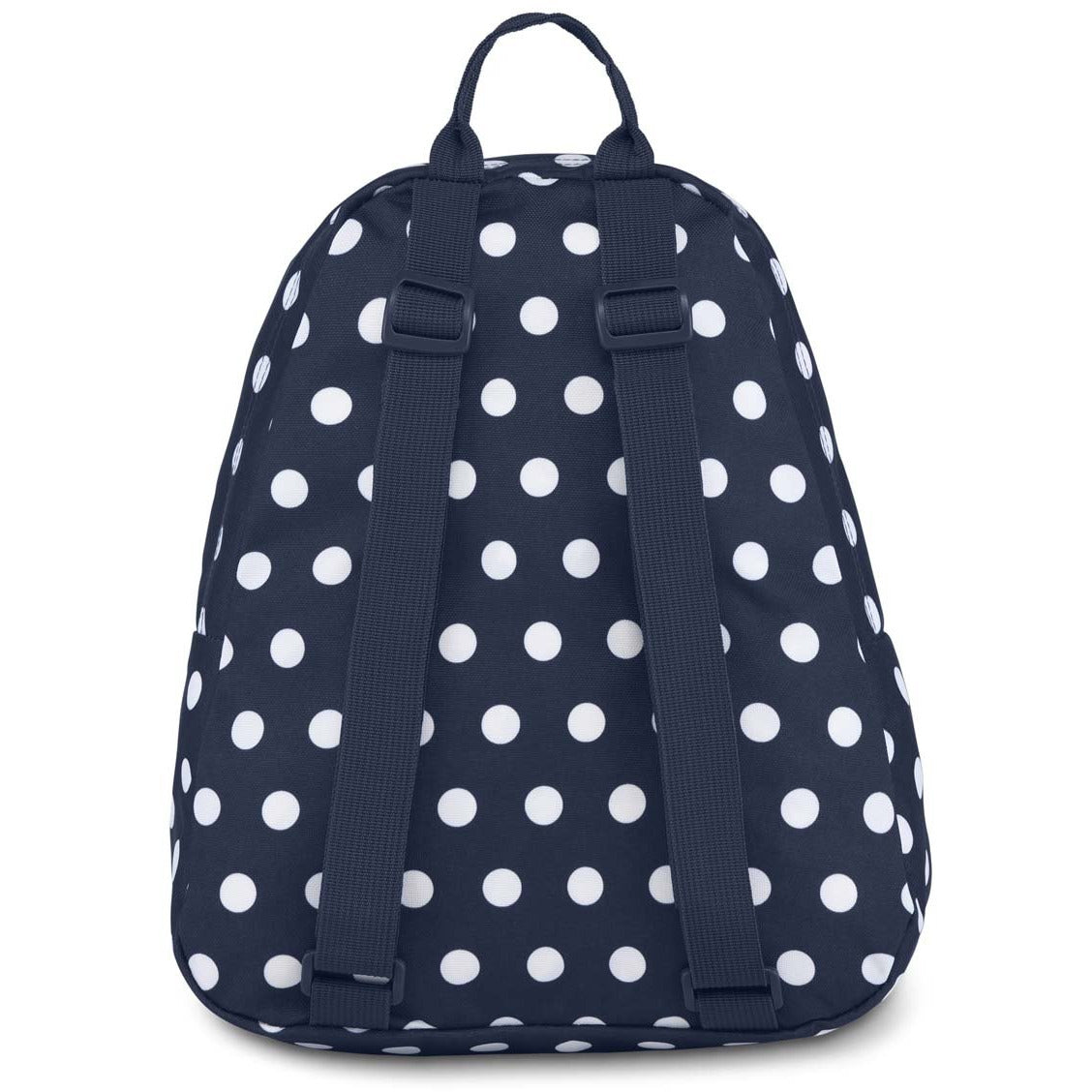 JanSport Half Pint Mini Backpack Dark Denim Polka Dot MouraCuir