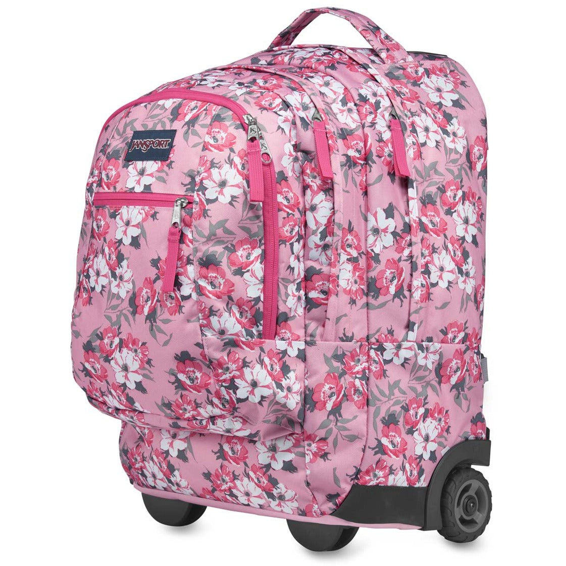 Jansport Driver 8 Wheeled Backpack 3H0 Prism Pink Pretty Posey