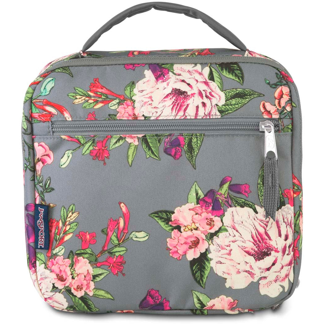 JanSport Lunch Break - Grey Bouquet Print