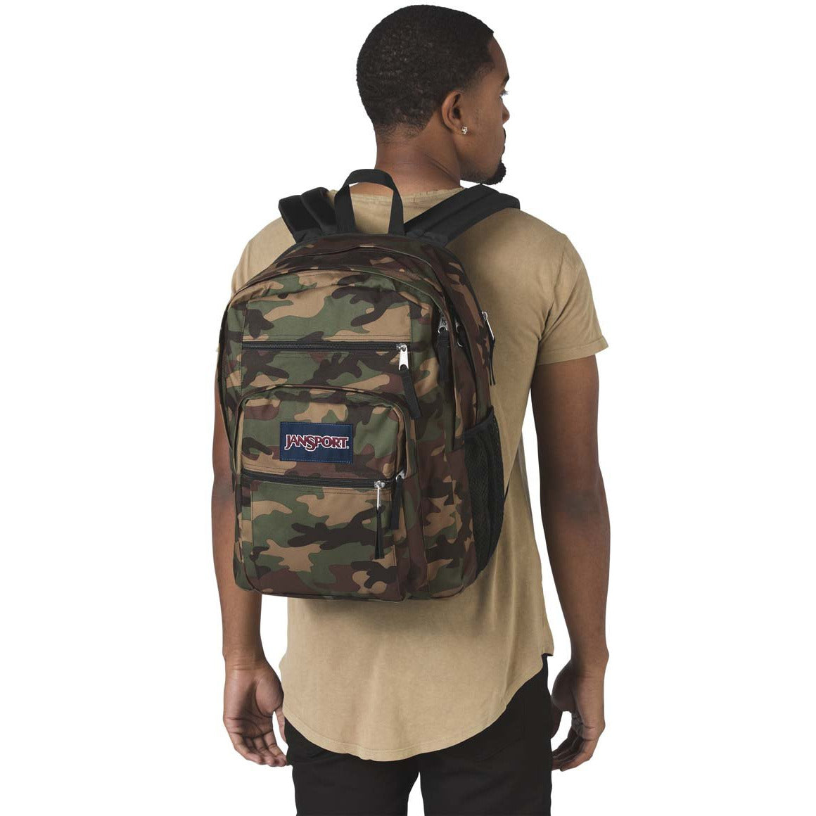 Jansport big shop student camouflage backpack