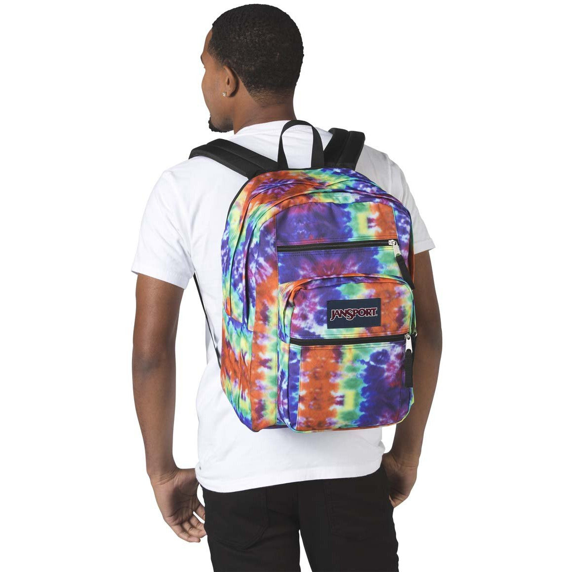 JanSport Big Student Backpack - Red/Multi Hippie Days