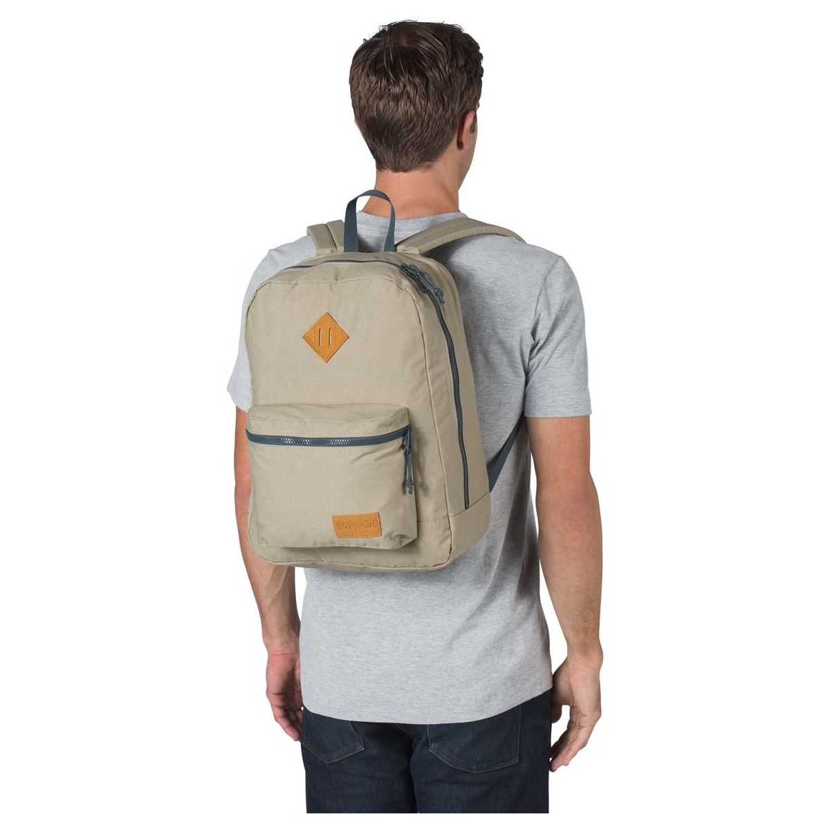 JANSPORT Super Lite Sac à dos  - Oyster avec ardoise foncée