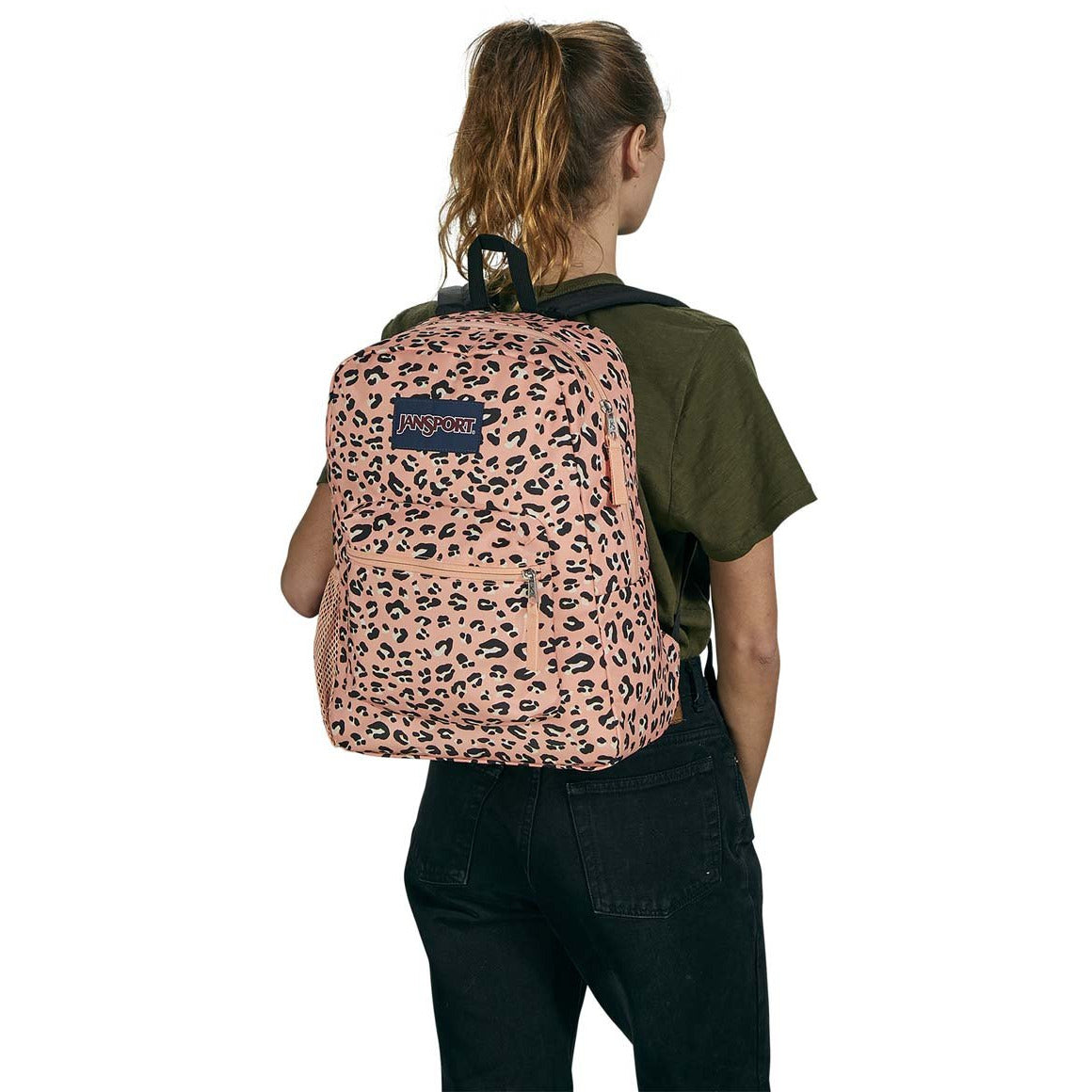 Jansport Unisex Superbreak Show Your Spots Leopard Backpack 