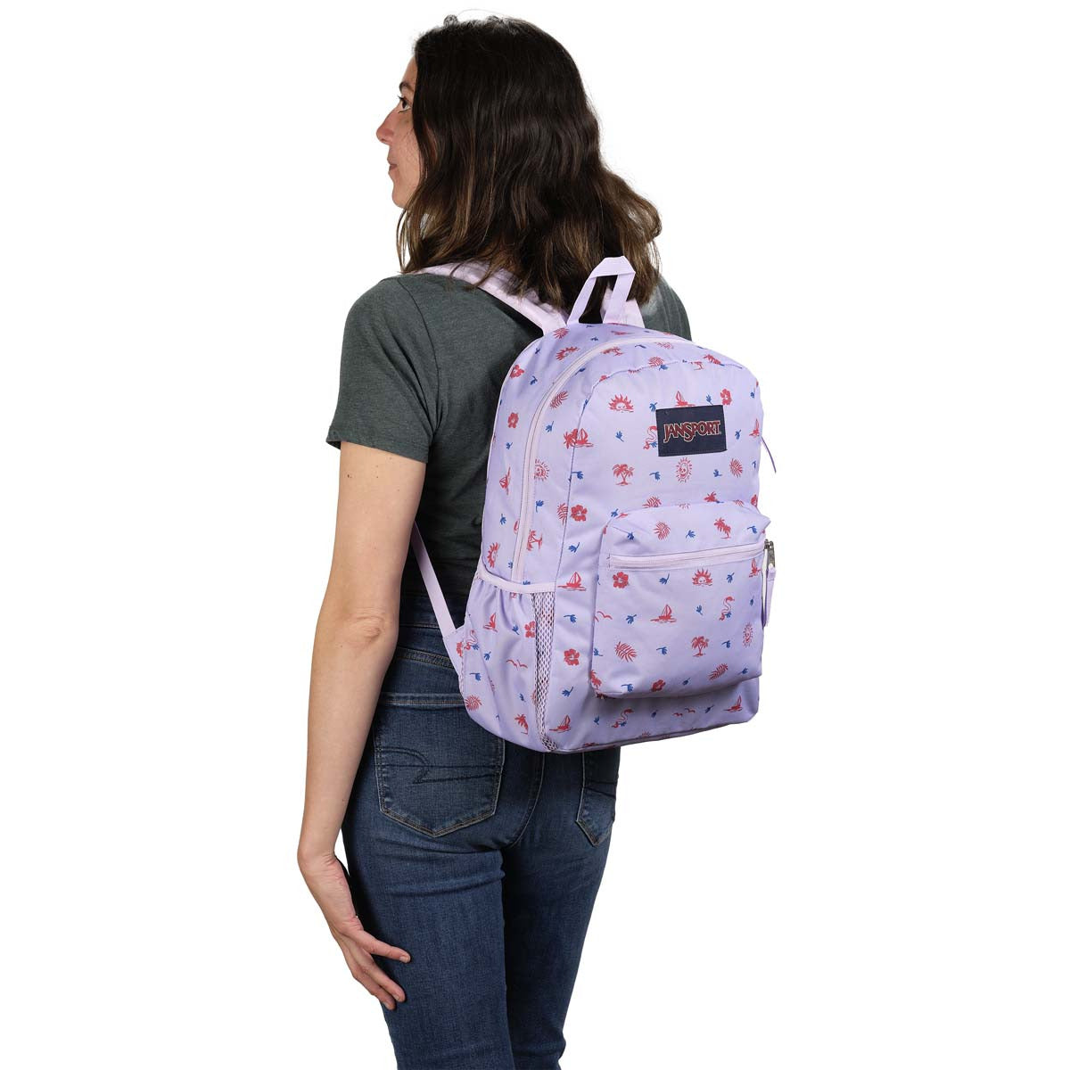 JanSport Cross Town Backpack - Lagoon Luau