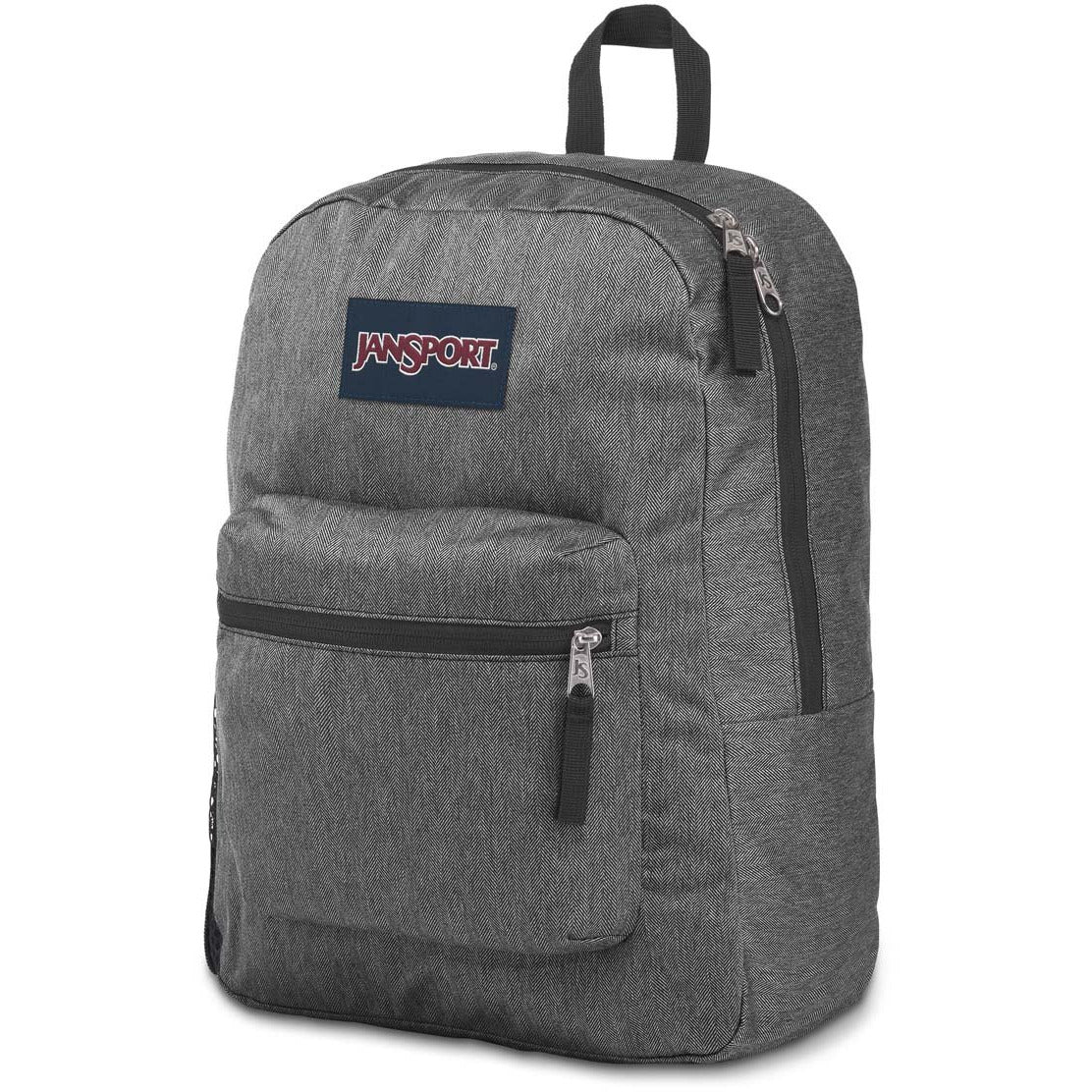  JanSport Cross Town Sac à dos – Noir Blanc Herri