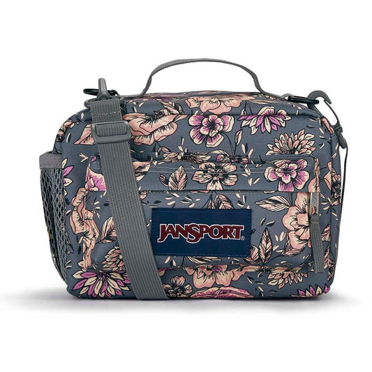 JanSport The Carryout Lunch Bag - Boho Floral Graphite Grey