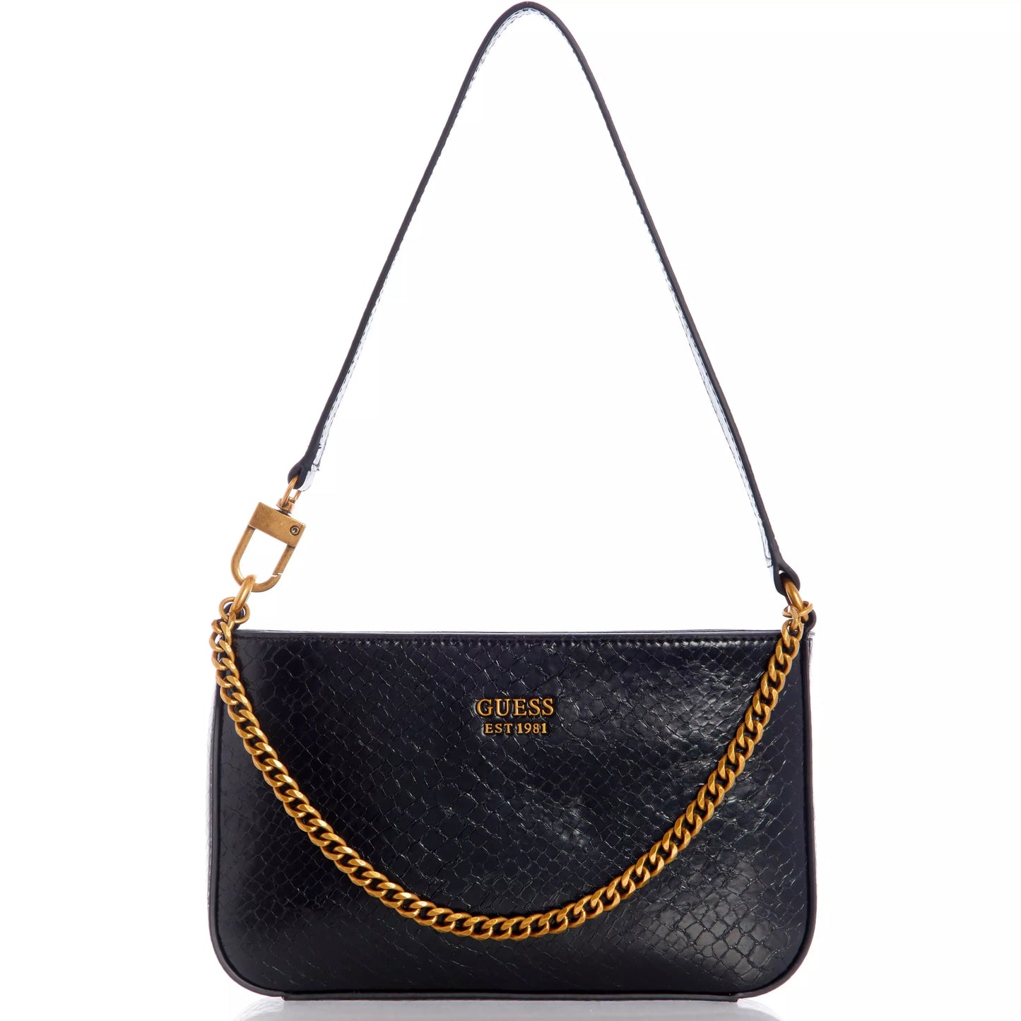 GUESS Katey Exotic Mini Top Zip Shoulder Bag