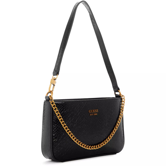 GUESS Katey Exotic Mini Top Zip Shoulder Bag