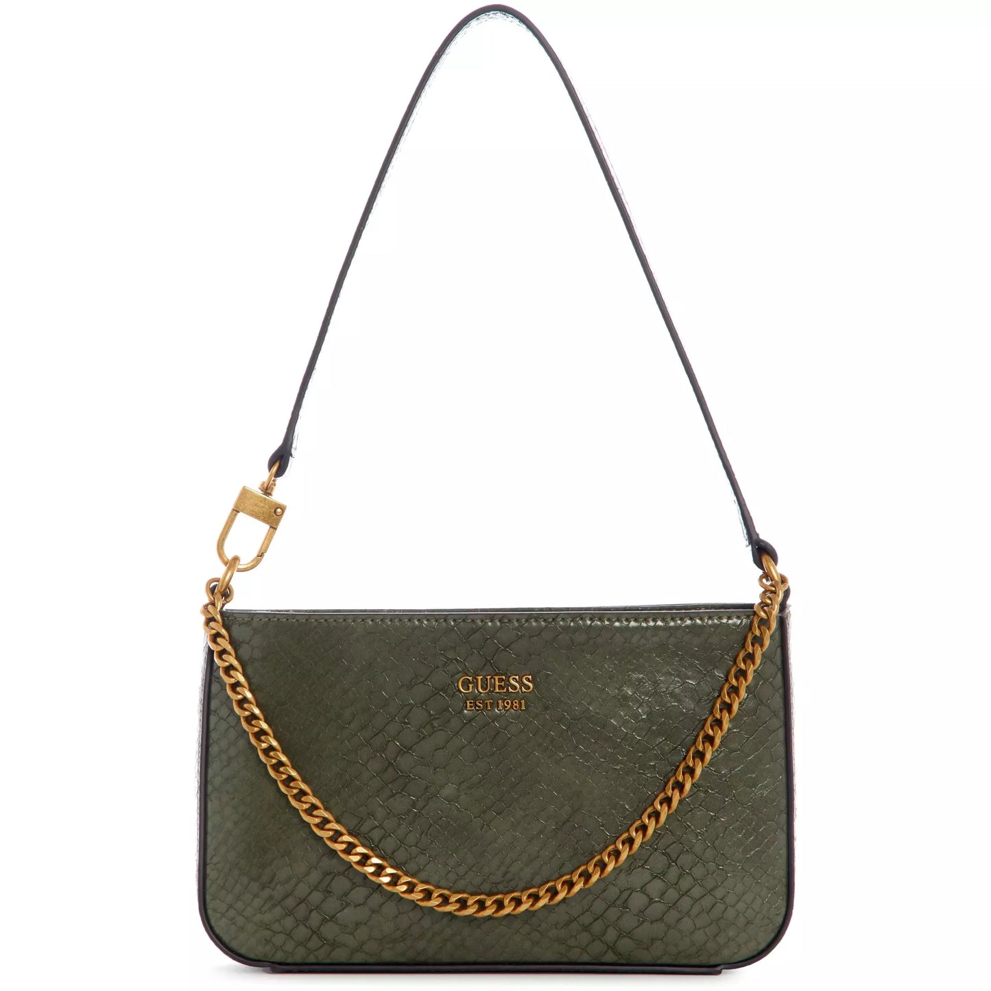 GUESS Katey Exotic Mini Top Zip Shoulder Bag