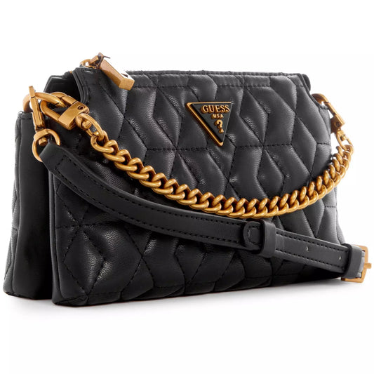 GUESS Elenia Mini Crossbody Top Zip - Noir