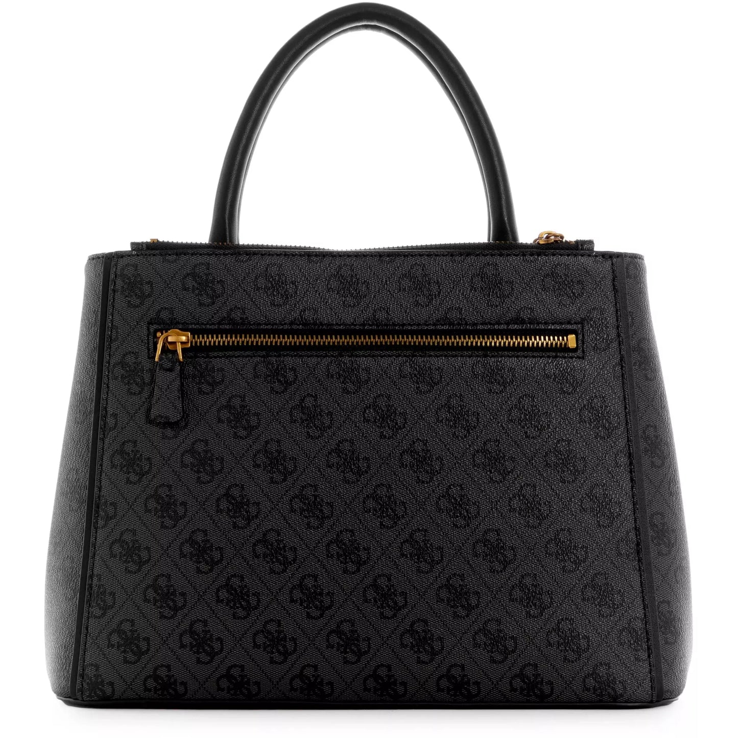 GUESS Izzy Status Satchel - Coal Logo