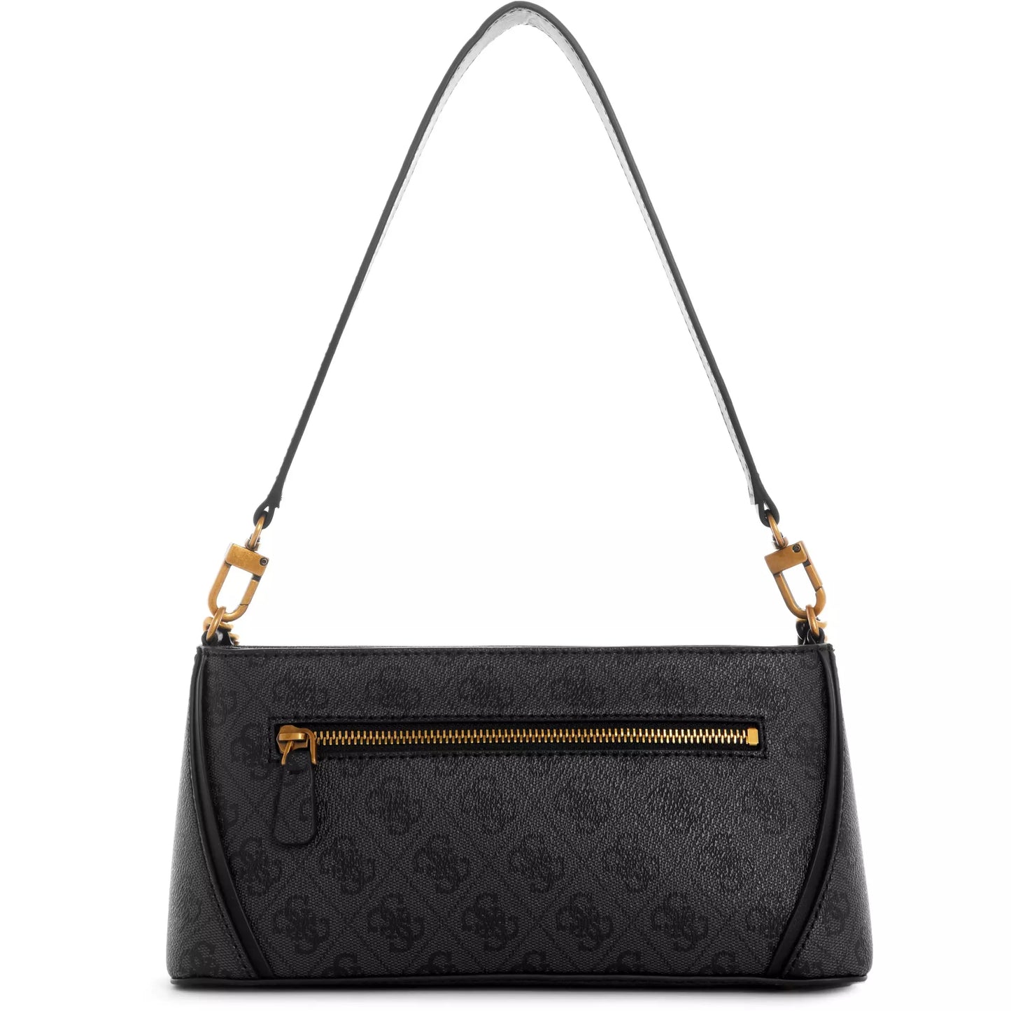 GUESS Izzy Top Zip Shoulder Bag - Coal Logo