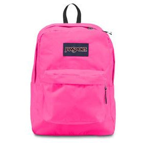 JanSport SuperBreak Backpack - Fluorescent Pink