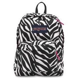 JanSport SuperBreak Sac à dos 9XV noir/blanc/rose fluo Miss Zebra