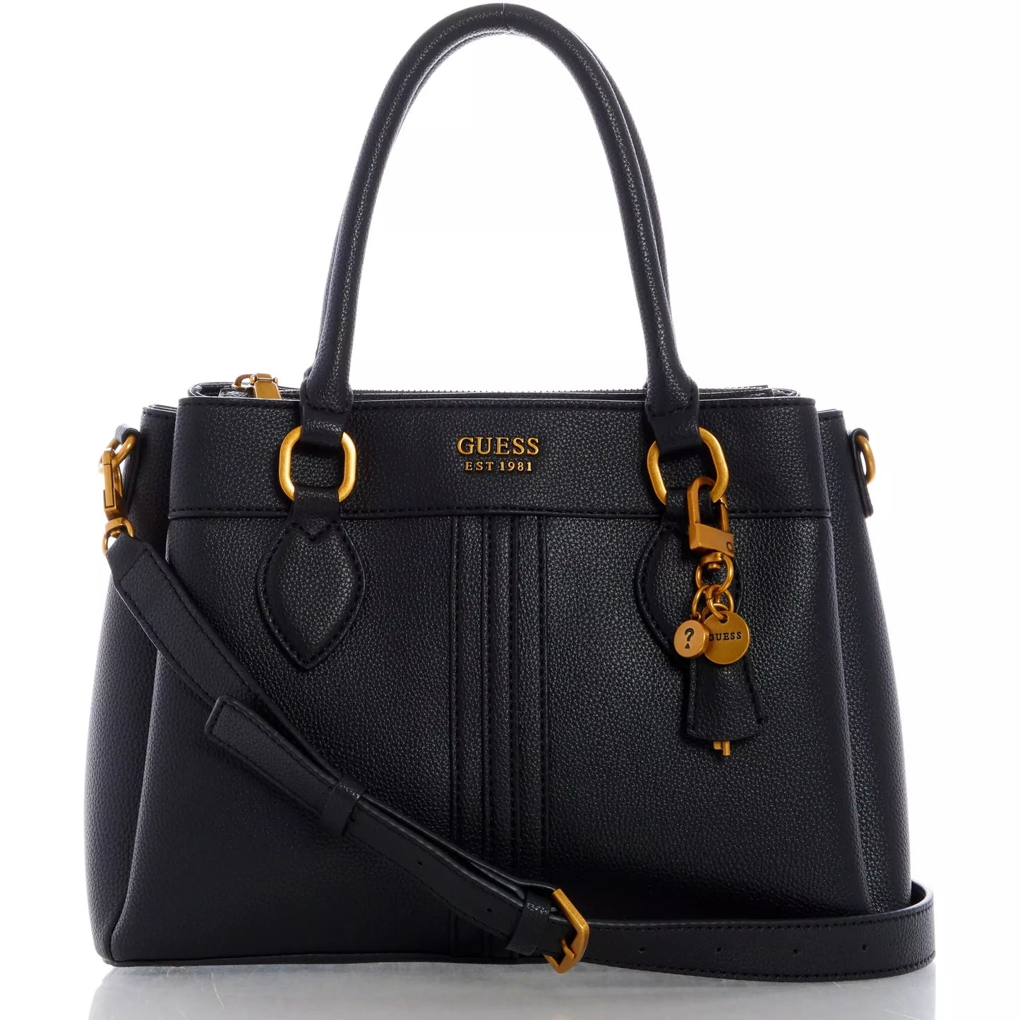 GUESS Kasinta 3 Compartment Satchel - Black