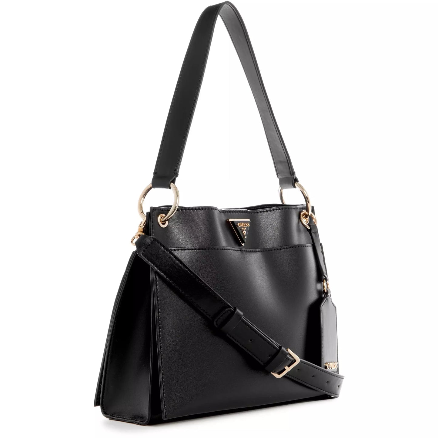 GUESS Basilea Girlfriend Satchel - Black