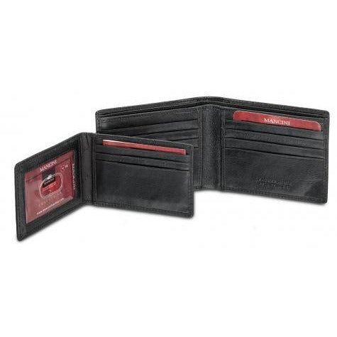 Mancini EQUESTRIAN-2 Men`s RFID Secure Billfold with Removable Passcase