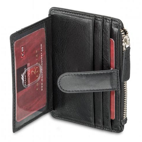 Mancini EQUESTRIAN-2 Porte-cartes sécurisé RFID pour homme et poche à monnaie