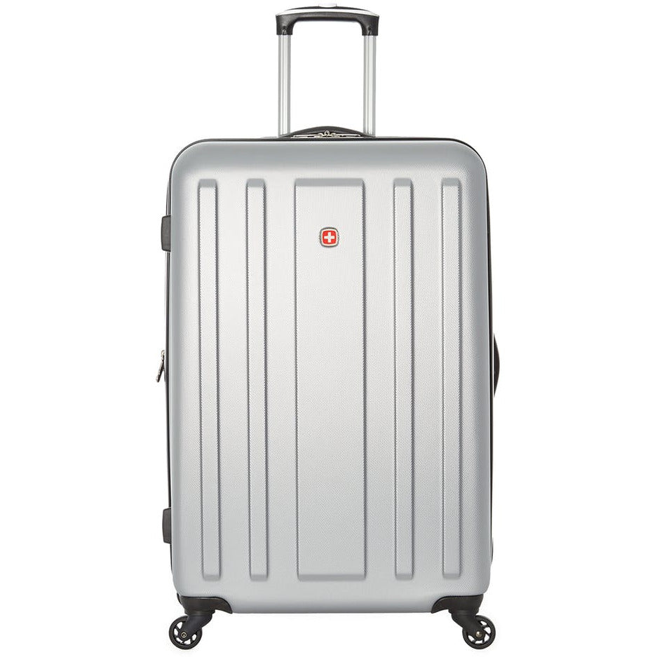 swissgear la sarrine large silver luggage