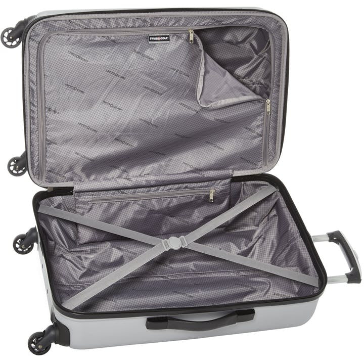 swissgear la sarrine large silver luggage